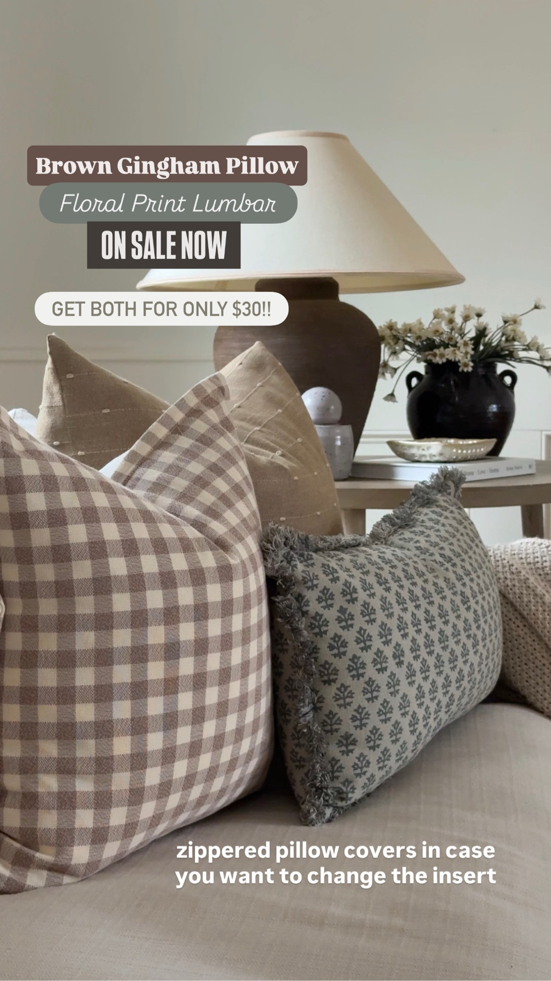 Kirklands finds | throw pillow | pillow cover | Amazon finds | McGee & co inspired | spring decor | affordable home decor | budget friendly home decor | gingham | block print | floral 

#LTKHome #LTKSaleAlert