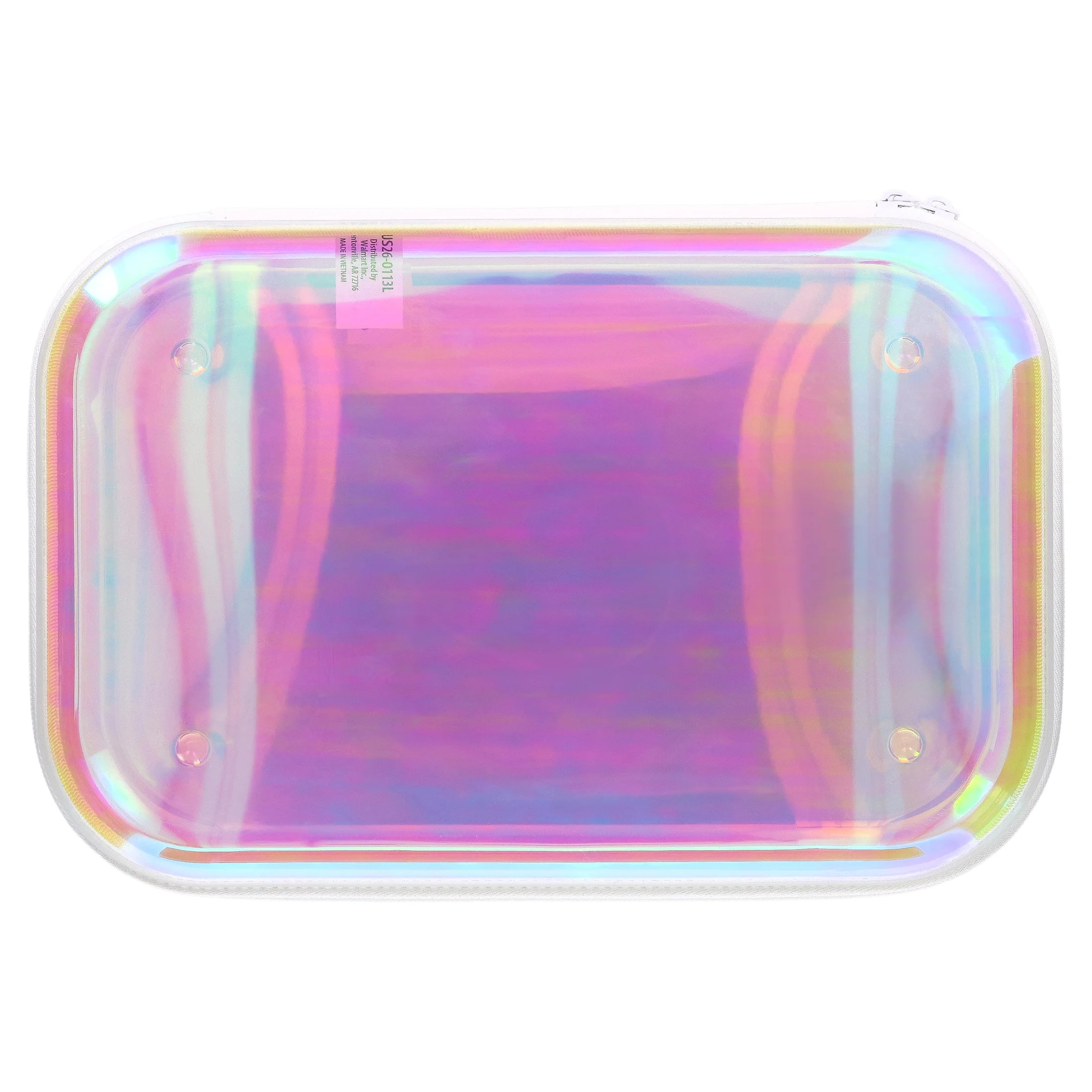 Pen+Gear Large Zipper Pencil Case, Iridescent | Walmart (US)
