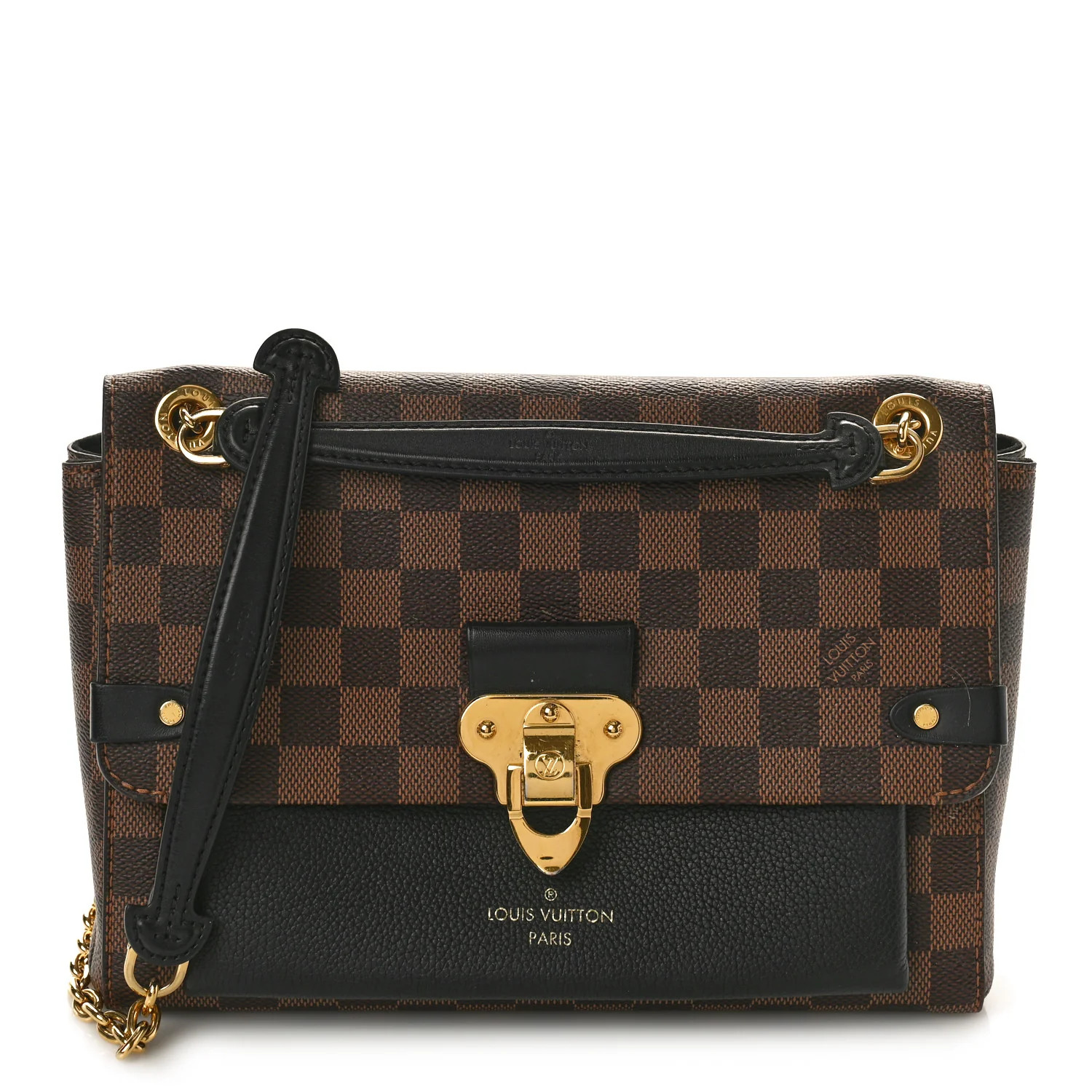 Damier Ebene Vavin PM Black | FASHIONPHILE (US)