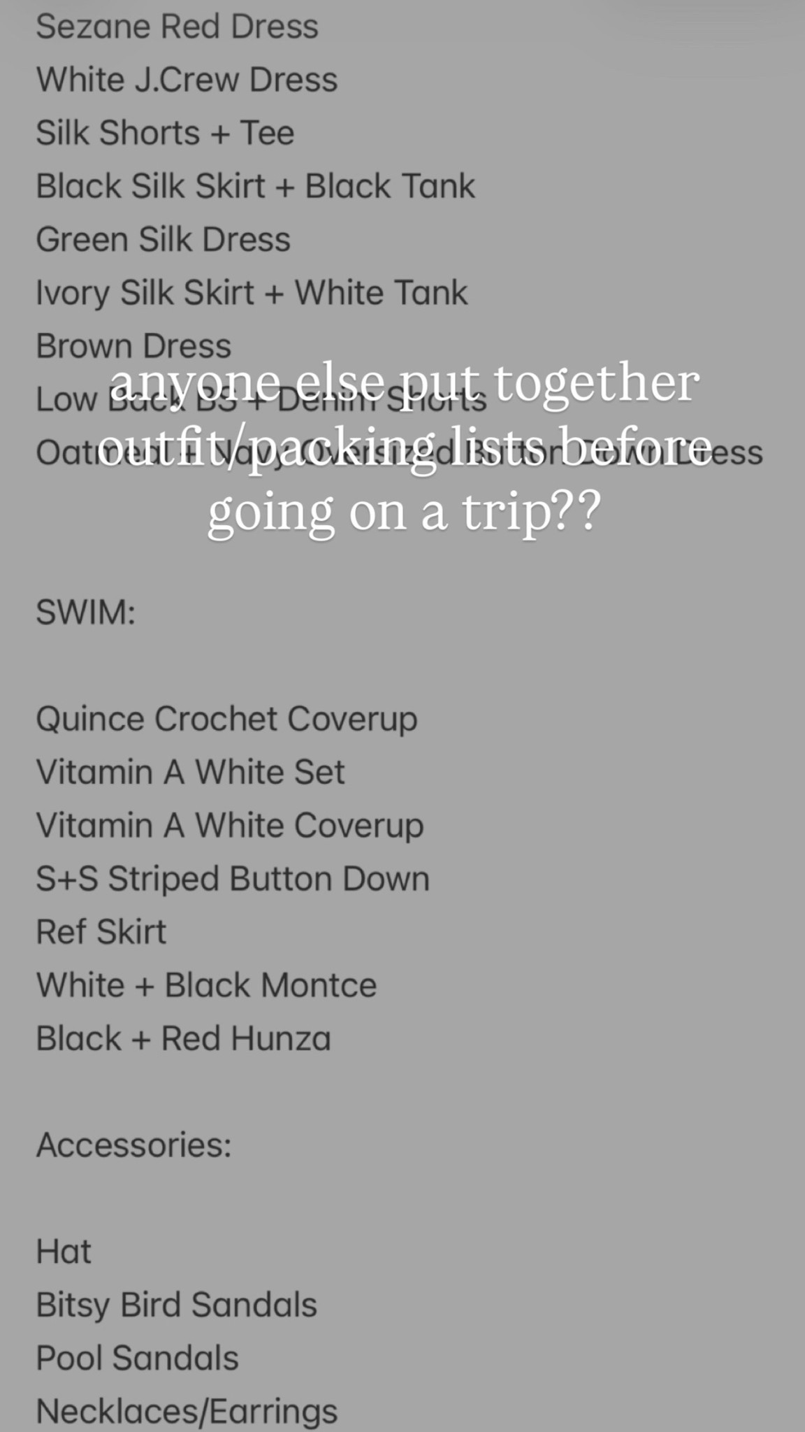 Spring break packing list 

#LTKOver40 #LTKPetite