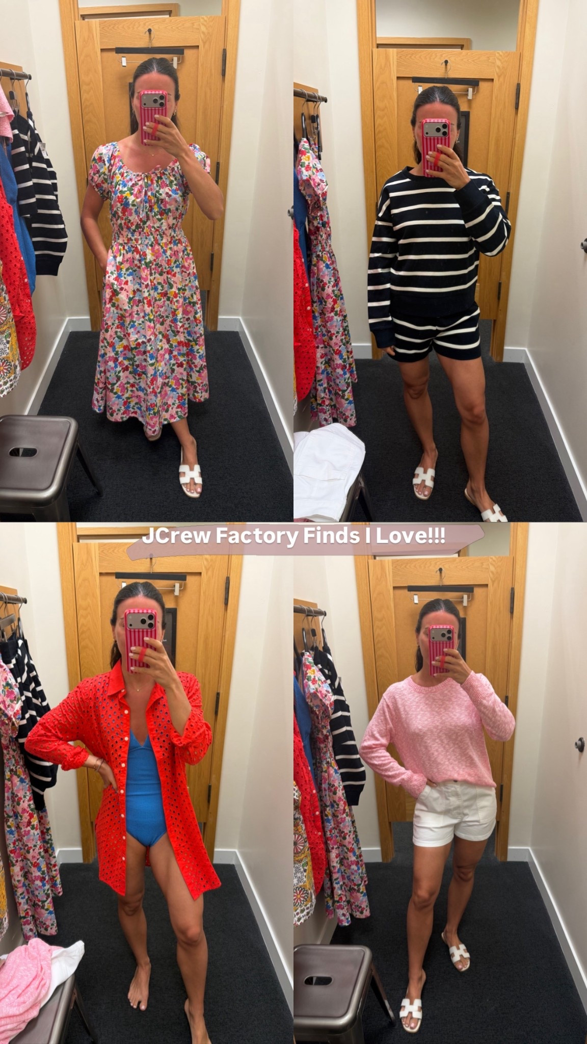 Jcrew Factory has sooo many cute spring break & summer pieces that I loveee! the red coverup came home with me, and everything else is in my cart! the pink sweater is truly my favorite for spring & summer - I've had it in white for years! everything is true to size, comfortable and well made! 

#LTKSpringSale #LTKootd #LTKSeasonal