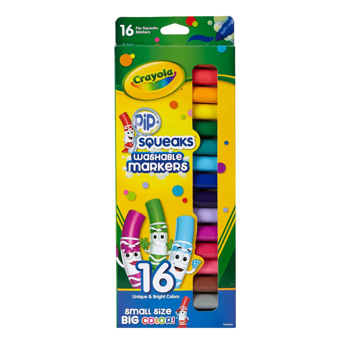 Crayola 16ct Pipsqueaks Washable Markers: Non-Toxic Toddler Art Supplies, Bold Multicolored Schoo... | Target