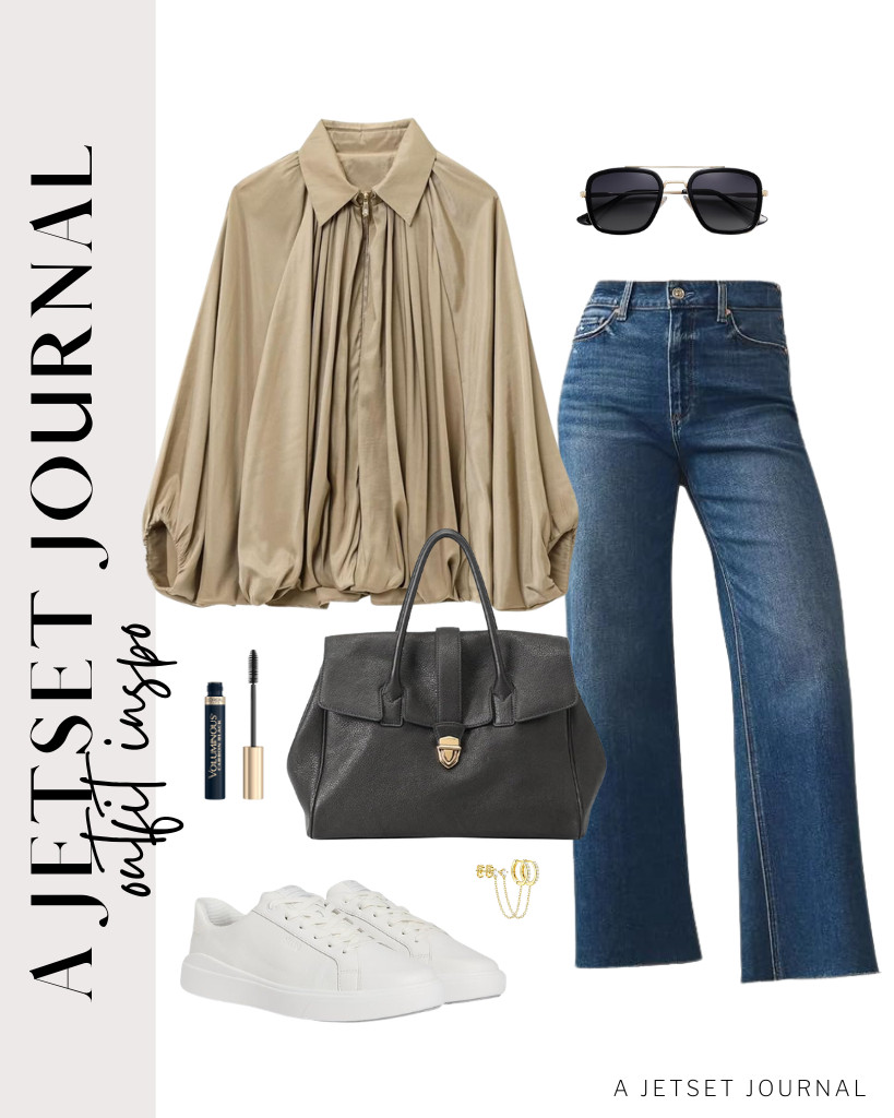 You will love this trendy puffed bomber jacket paired with denim pants and Kizik Vegas slip-on shoes. Just in case you haven’t used this nice mascara from L’Oreal Paris, it’s an awesome way to finish this look. 

 #LTKSeasonal #LTKSaleAlert