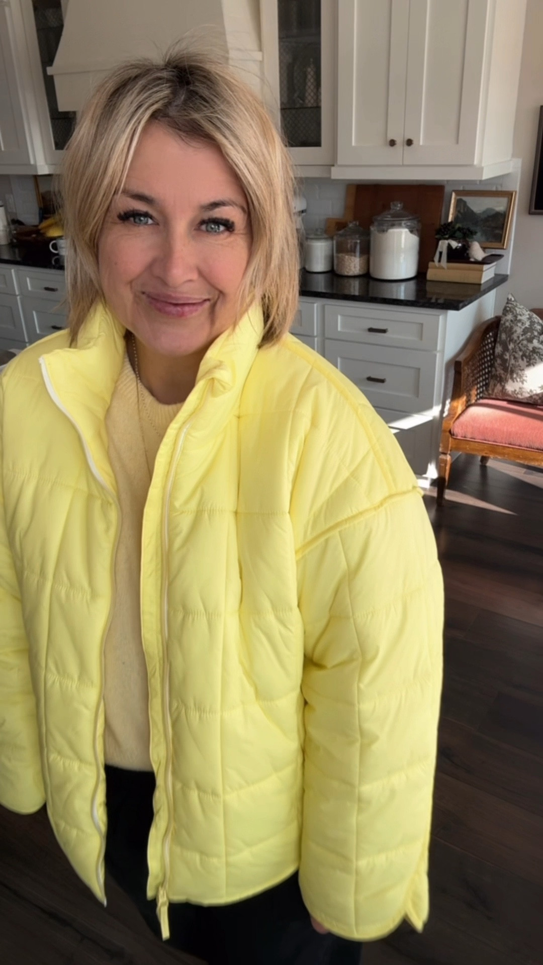 So in love with this “happy” jacket 😊🙌🏻♥️
Happiness is…
Realizing it doesn’t always come from big moments or grand gestures.
Sometimes it’s as simple as slipping into a bright, cheerful jacket that lifts your mood the second you zip it up. 💛✨
It’s those tiny sparks—a pop of color, a cozy morning, a smile you didn’t even know you needed—that remind us joy can be found in the simplest places.
Here’s to finding happiness in little things… and wearing sunshine whenever we can. 

midlife style inspiration • bright winter jacket • cheerful puffer coat • cozy outfit ideas • happiness in simple things • women over 40 fashion • feel-good fashion moment • mood-boosting colors • everyday style for women • casual winter outfit • lightweight puffer jacket • cozy chic look • midlife confidence • wearable fashion for real life • bright color outfit ideas


#LTKSeasonal #LTKOver40 #LTKMidsize