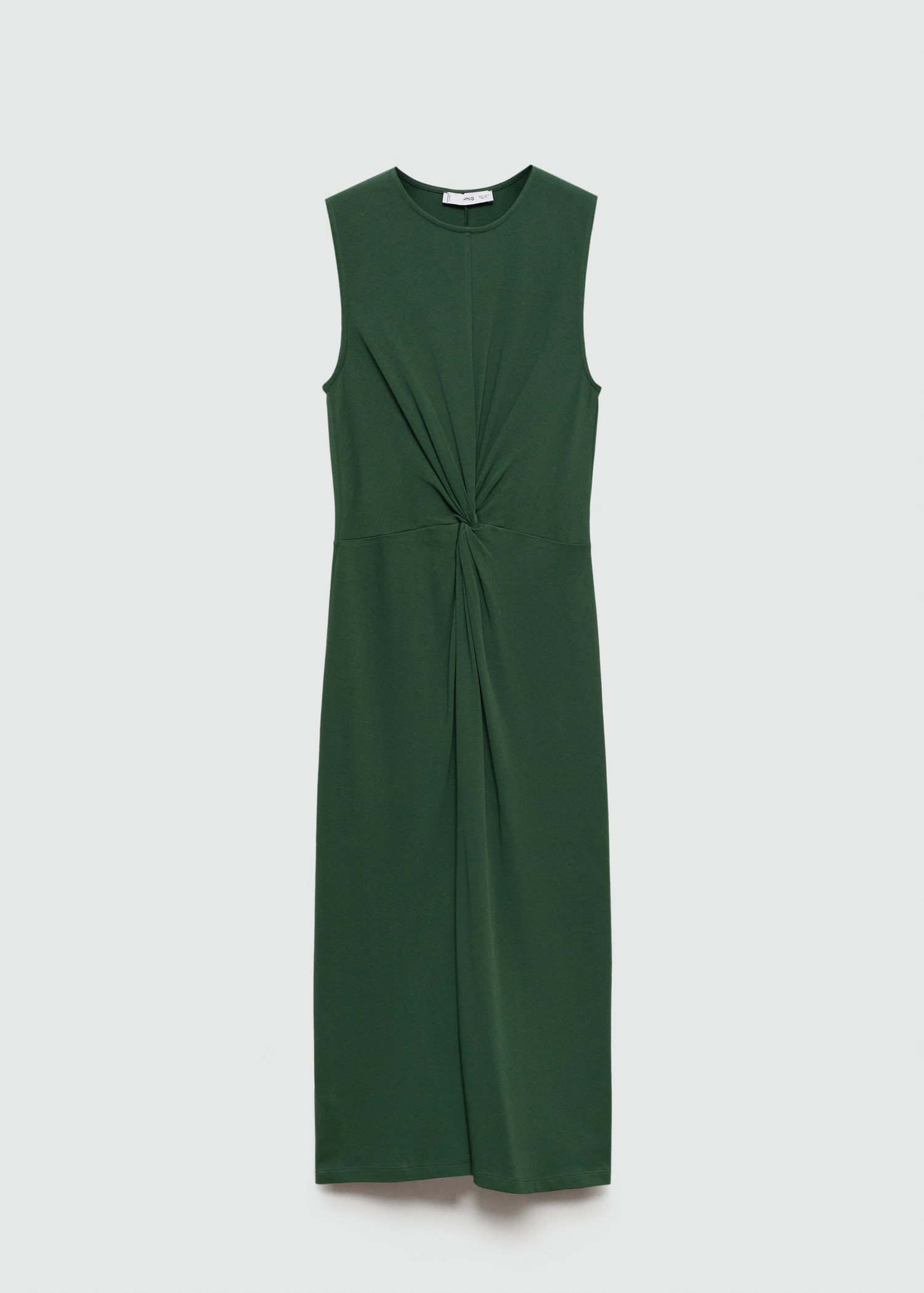 Midi-dress with draped detail - Woman | MANGO USA | MANGO (US)