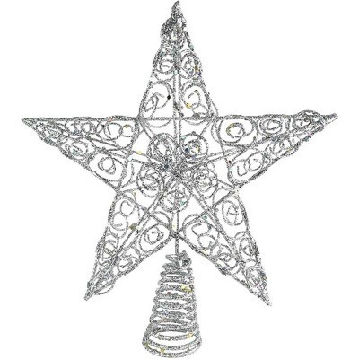 Ornativity Silver Star Tree Topper - Silver | Target