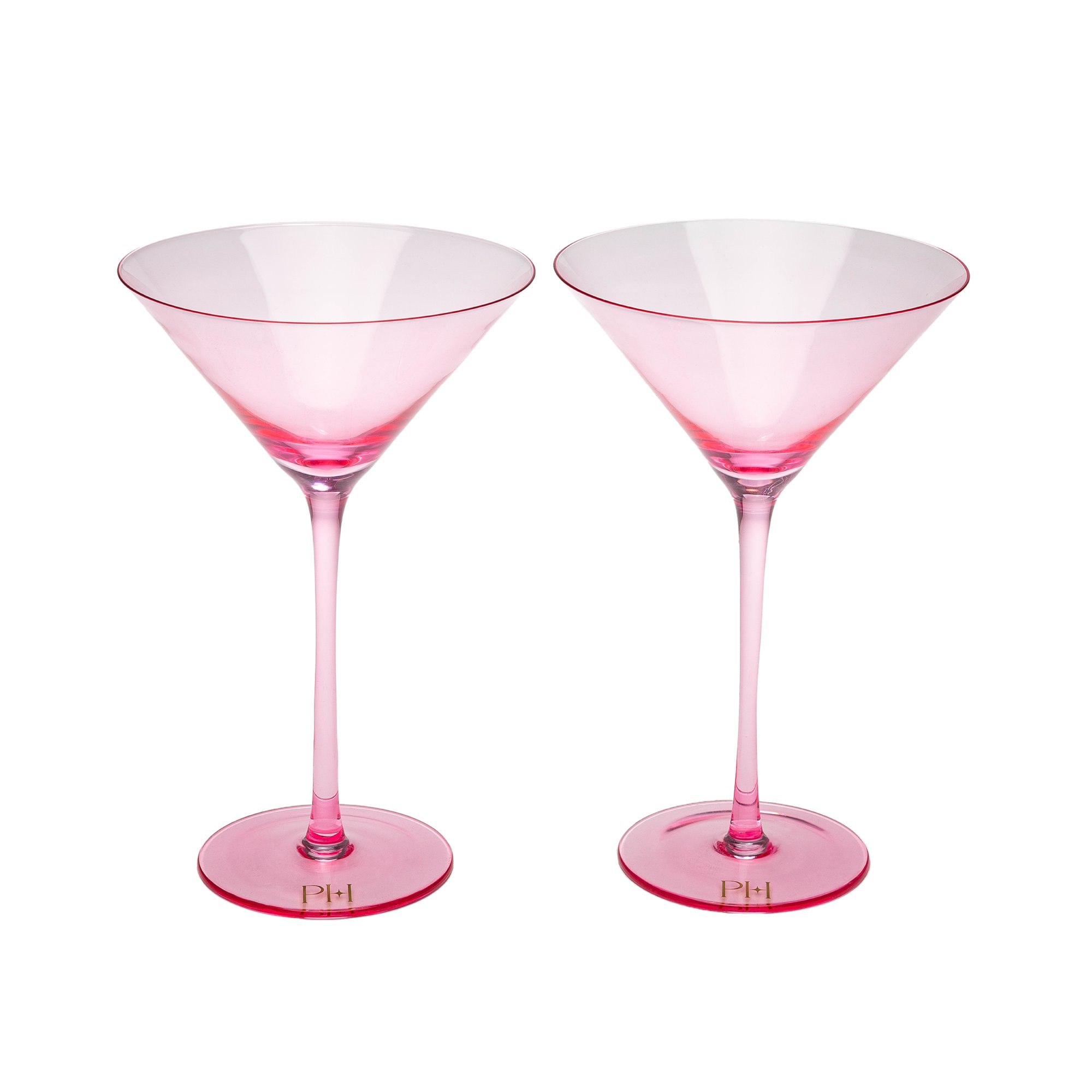 Paris Hilton 2 Piece Martini Glass Set, 8 oz / 236 ml, Pink - Walmart.com | Walmart (US)
