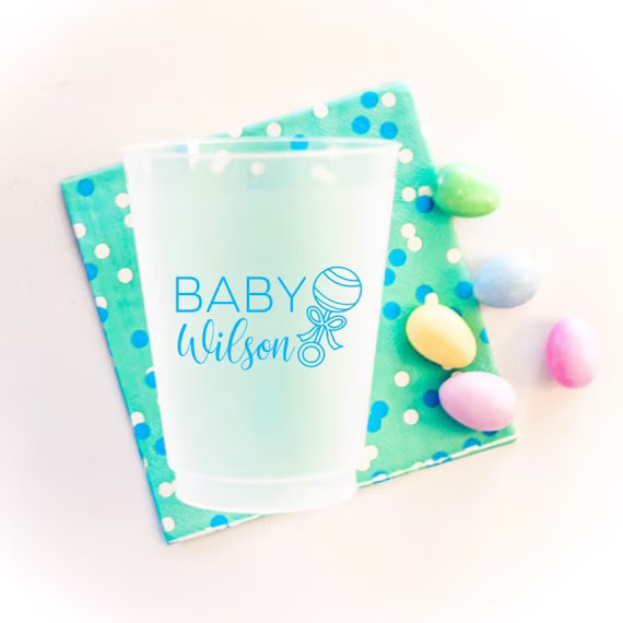 Personalized baby shower cups Welcome home baby gift | Etsy | Etsy (US)