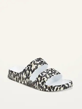 Printed EVA Double-Strap Slide Sandals for Women | Old Navy (US)