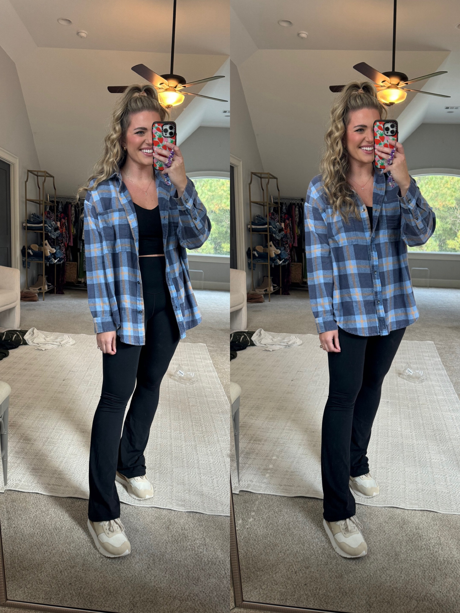 The cutest flannel. Feels like you’ve had for years. TTS - M for oversized fit 
Flare leggings - So comfy. TTS - M reg length. 30% off
Buttery soft bra tank sized up 1 to the L

@aerie #aerie #aeriereal #aeriepartner 


#LTKsalealert #LTKSeasonal #LTKfindsunder50