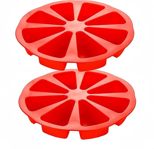 XIYUAN 2PCS Silicone Scone Pan Triangle 8 Cavity Pizza Pan Non-stick Cake Baking Mold Food-grade ... | Amazon (US)