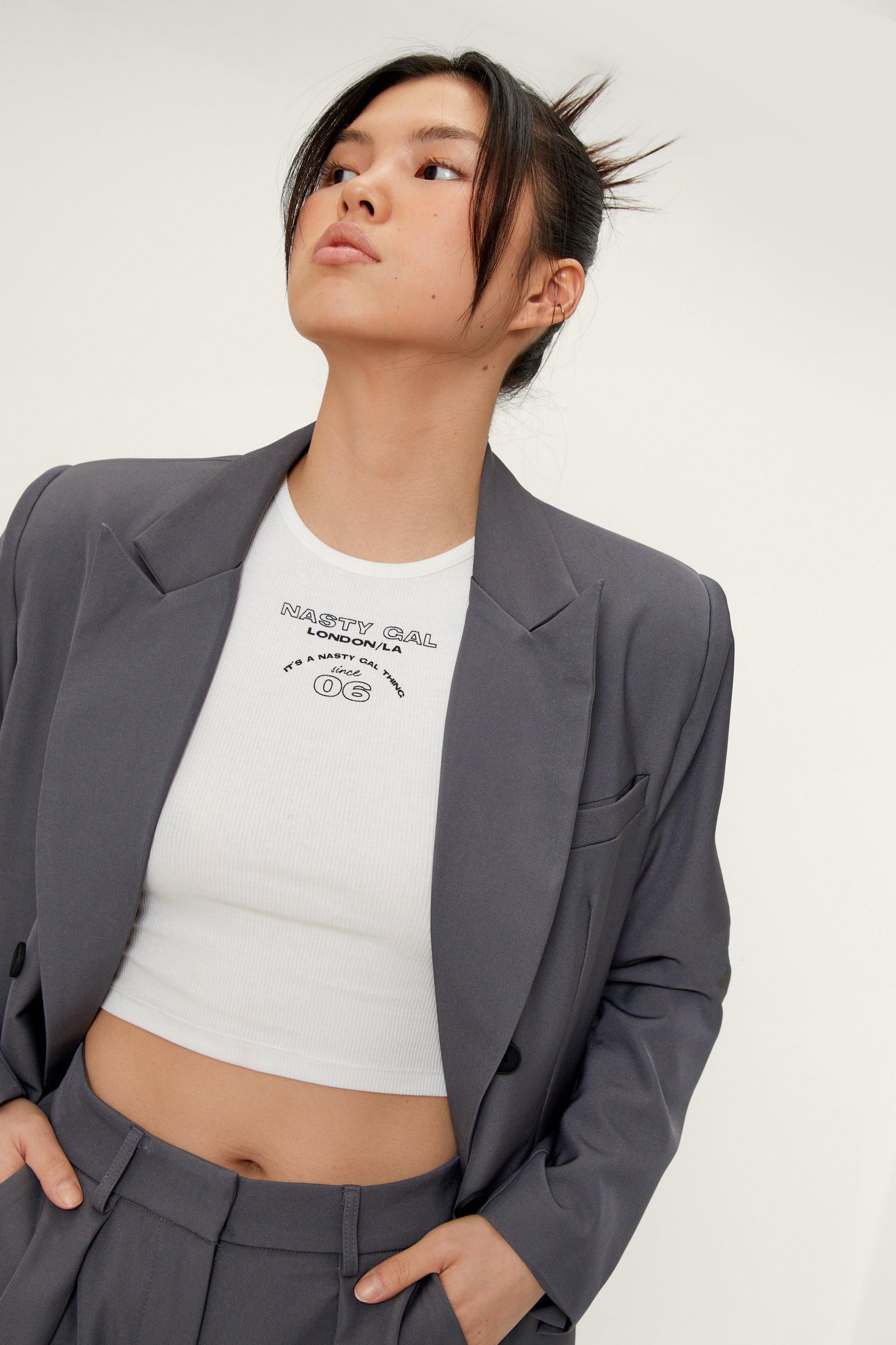 Oversized Double Breasted Tailored Jacket | Nasty Gal (US)