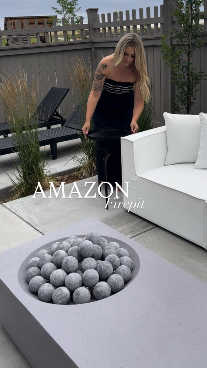 Outdoor patio season 

Modern 
Organic 
Home decor 
Firepit 
Sofa

#LTKHome #LTKSeasonal #LTKOver40