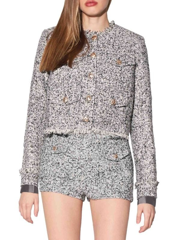 Bennet Frayed Tweed Blazer | Saks Fifth Avenue OFF 5TH
