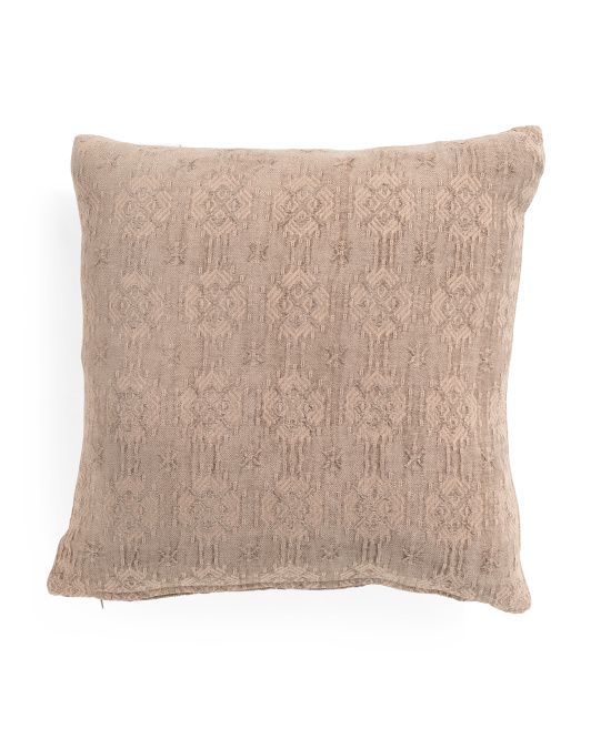 22x22 Feather Filled Chenille Pillow | TJ Maxx