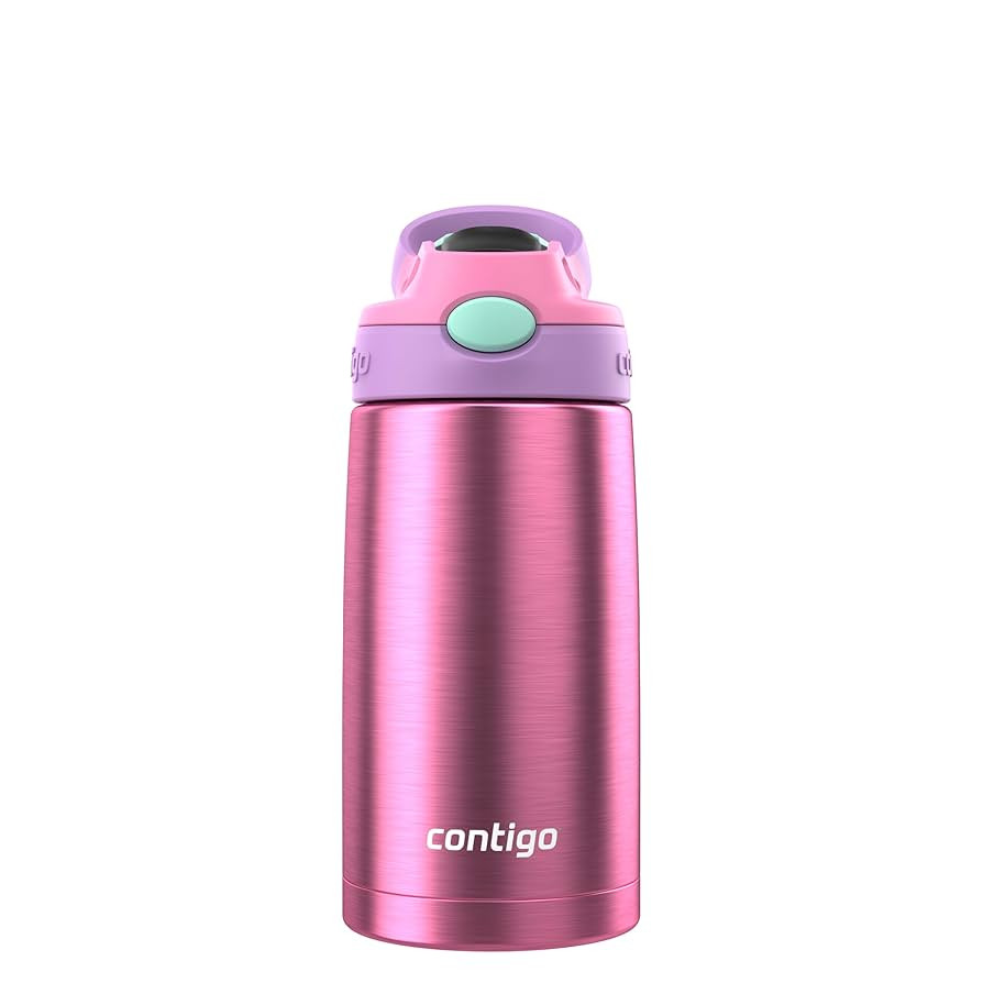 Contigo Autospout Water Bottle with Straw 13 oz Azalea/Pansy | Amazon (US)