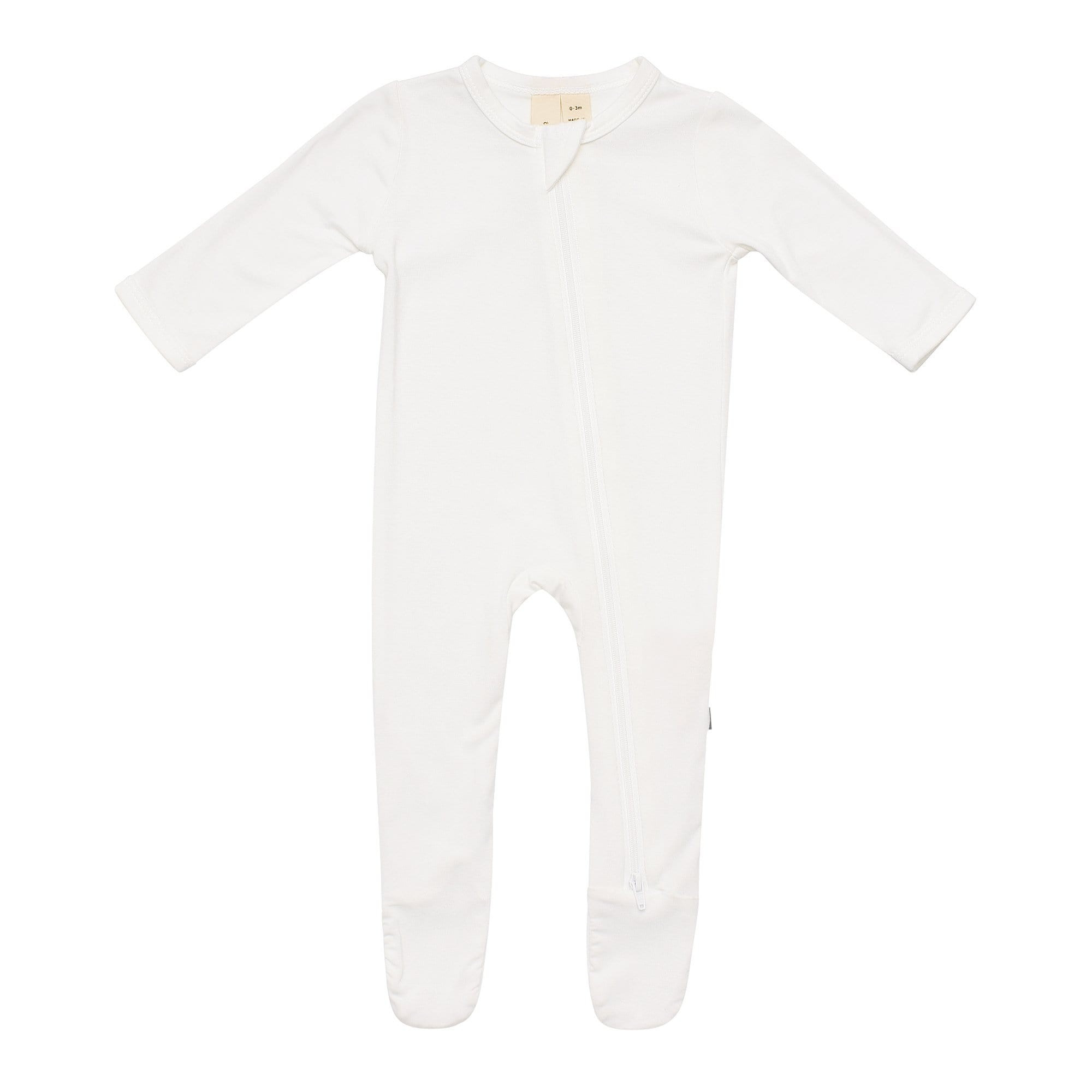 Zippered Footie in Cloud | Kyte BABY