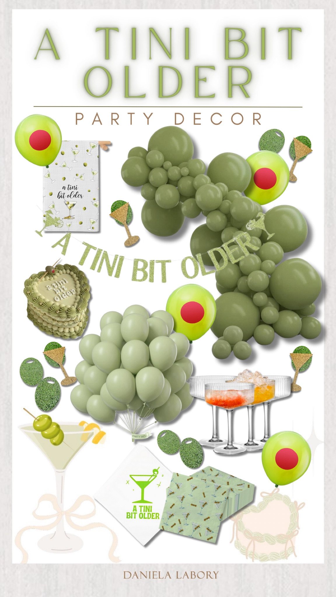 A Tini Bit Older Party Decor 🍸
This is such a cute idea for a birthday party or girls night! 

#LTKFindsUnder50 #LTKStyleTip #LTKParties