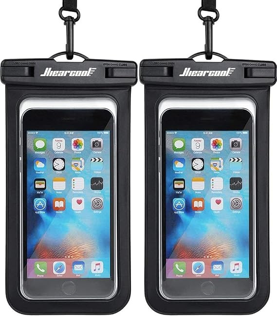 Hiearcool Waterproof Phone Pouch, Universal Case Compatible for iPhone 15 14 13 12 Pro Max Plus U... | Amazon (US)