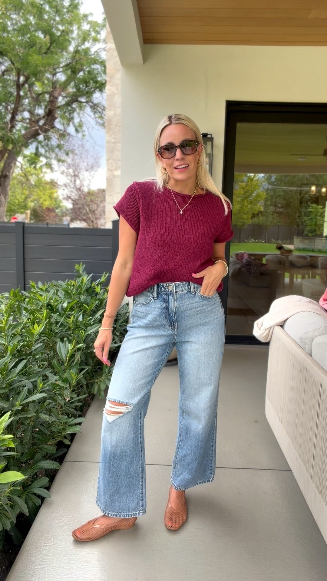 Same sweater also comes in this maroon!

#LTKgrwm #LTKmomlife #LTKootd
