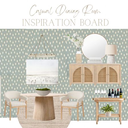 Casual Dining Room Inspiration Board 

#LTKhome