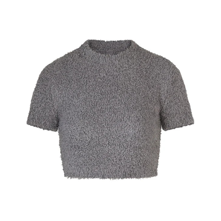 COZY KNIT CROPPED T-SHIRT | SKIMS (US)