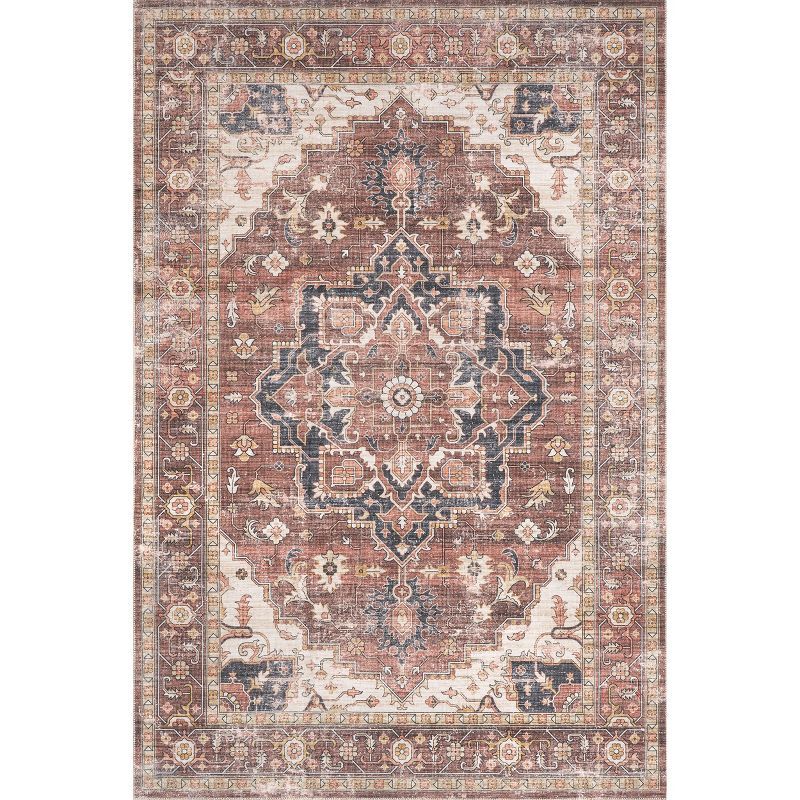 nuLOOM Emmy Faded Persian Machine Washable Area Rug | Target