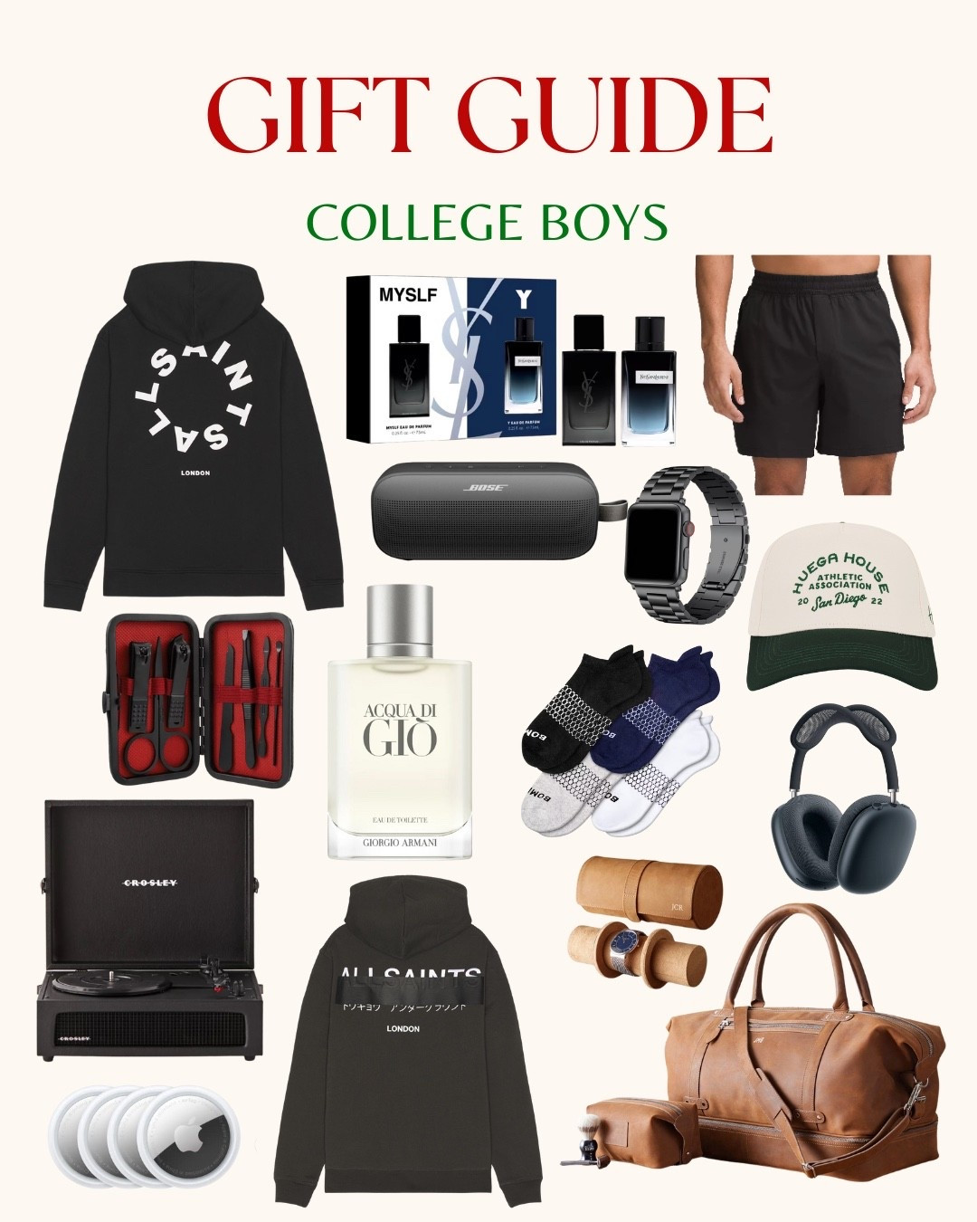 Gift Guide: College Boys