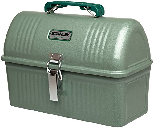 STANLEY Classic Lunch Box 5.5 qt | Vintage Metal Lunchbox | Durable Meal Container with Handle and Latch | Stores Food, Drinks, Thermos, Water Bottle | Hammer Tone Green | Amazon (US)