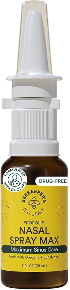 Beekeeper's Naturals Propolis Nasal Rinse Spray Max, Relief for Adults w/Eucalyptus, Oregano & Sa... | Amazon (US)