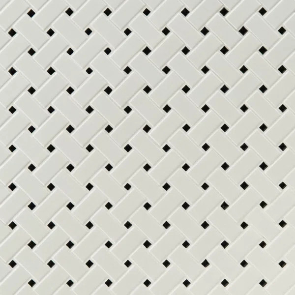 Retro Weave Bianco 12" x 12" Porcelain Mosaic Tile | Wayfair North America