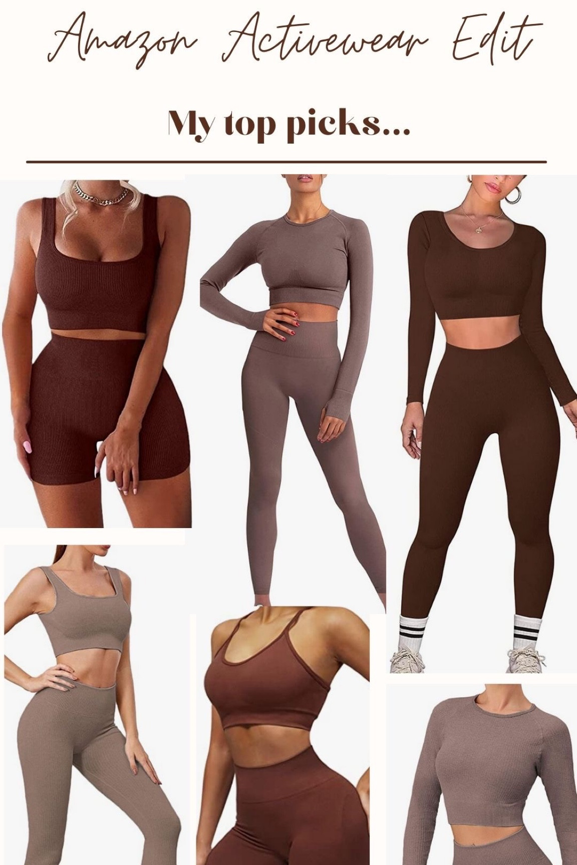 Amazon activewear picks 🤍🤎 #Amazon #AmazonUK #Amazonactivewear #Amazonnewin 

#LTKunder50 #LTKfit #LTKunder100