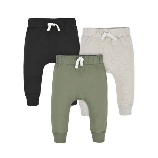 Gerber Baby & Toddler Boys Premium Jogger, 3-Pack, (Newborn - 5T) - Walmart.com | Walmart (US)