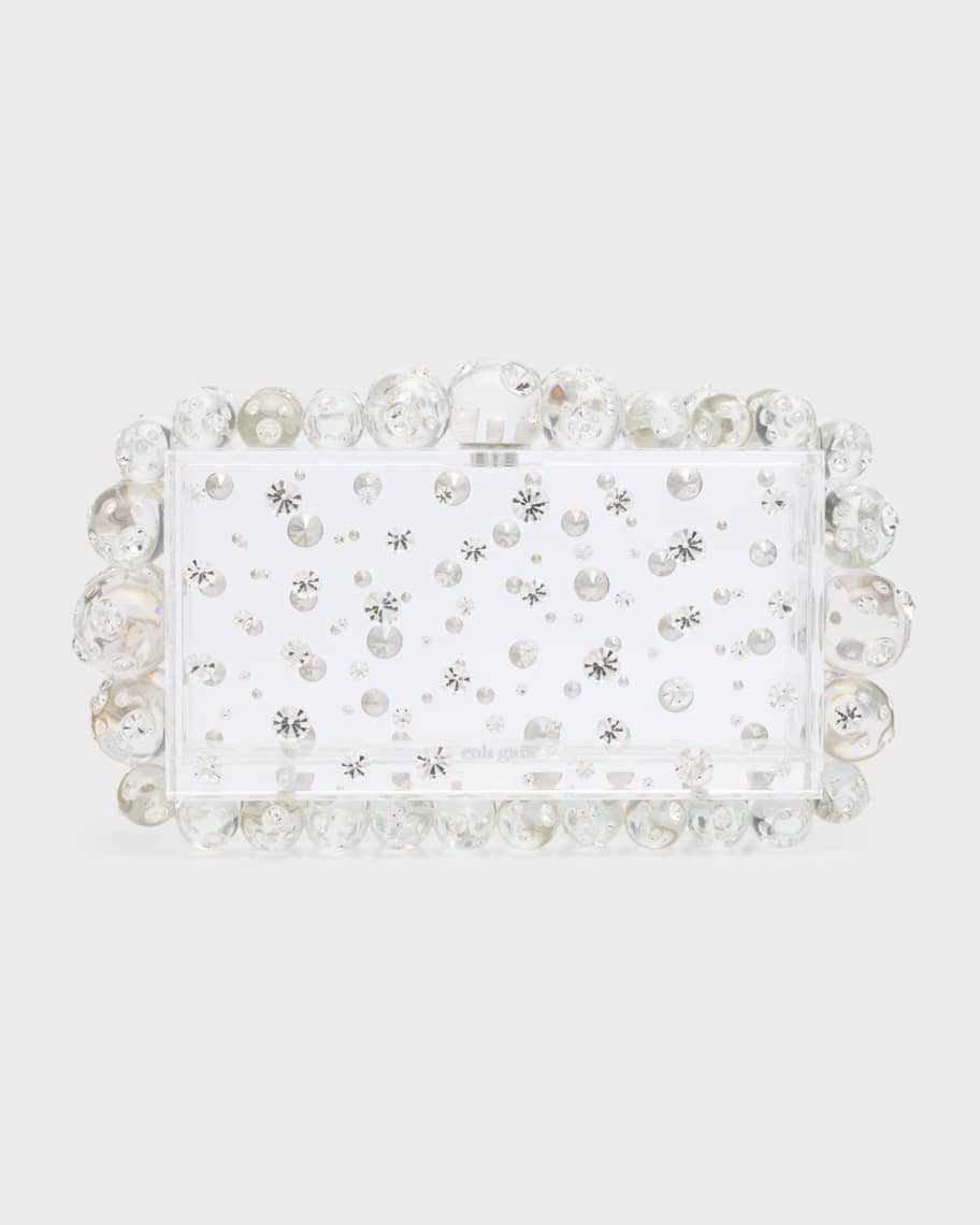 Cult Gaia Eos Clear Embellished Clutch Bag | Neiman Marcus