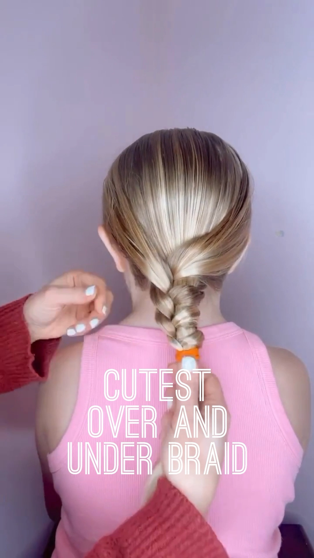 CUTEST OVER AND UNDER BRAID 🩷 This is the cutest hairstyle for girls! I love how easy this one is to do! I’m sharing my favorite hair products with you, too! Love for you to follow us for our daily hairstyles! ✨