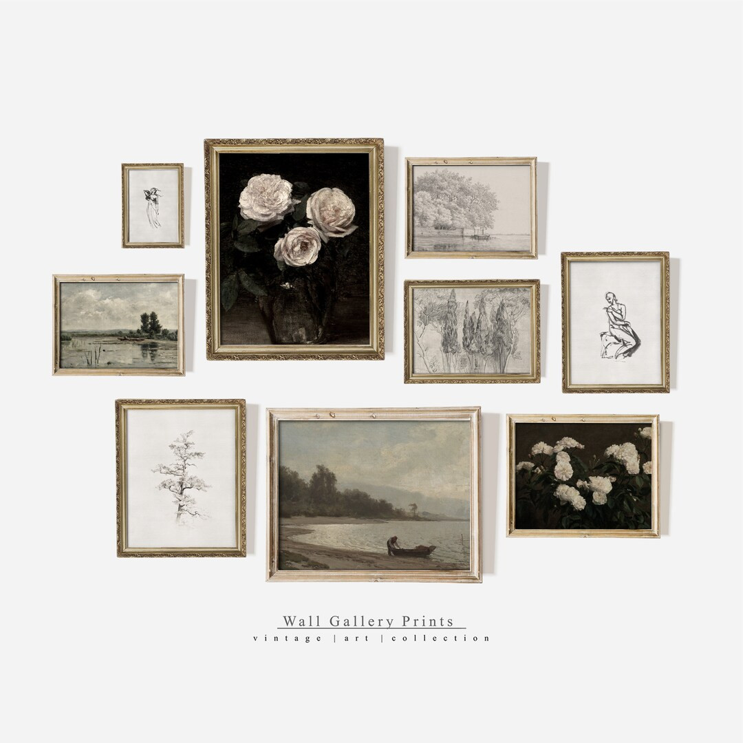 Vintage Country Art SET European Sophisticated Decor - Etsy | Etsy (US)
