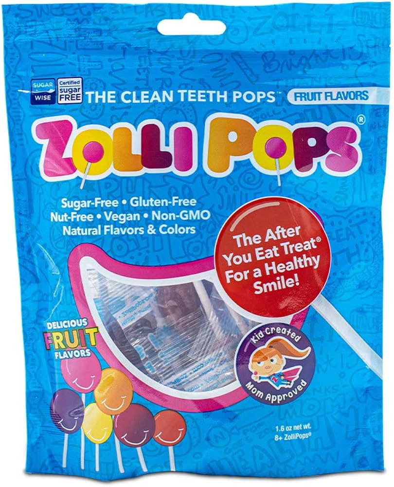 Zollipops Clean Teeth Lollipops, Anti Cavity, Sugar Free Candy for a Healthy Smile Great for Kids... | Amazon (US)