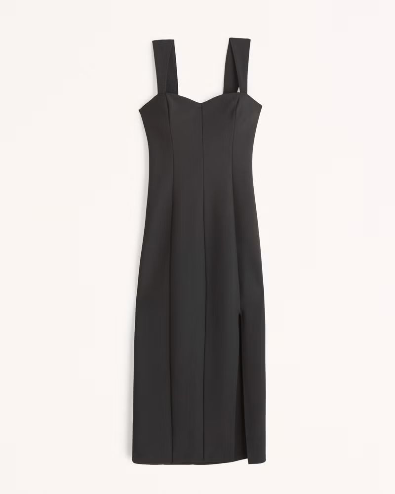 Wide Strap Corset Midi Dress | Abercrombie & Fitch (US)