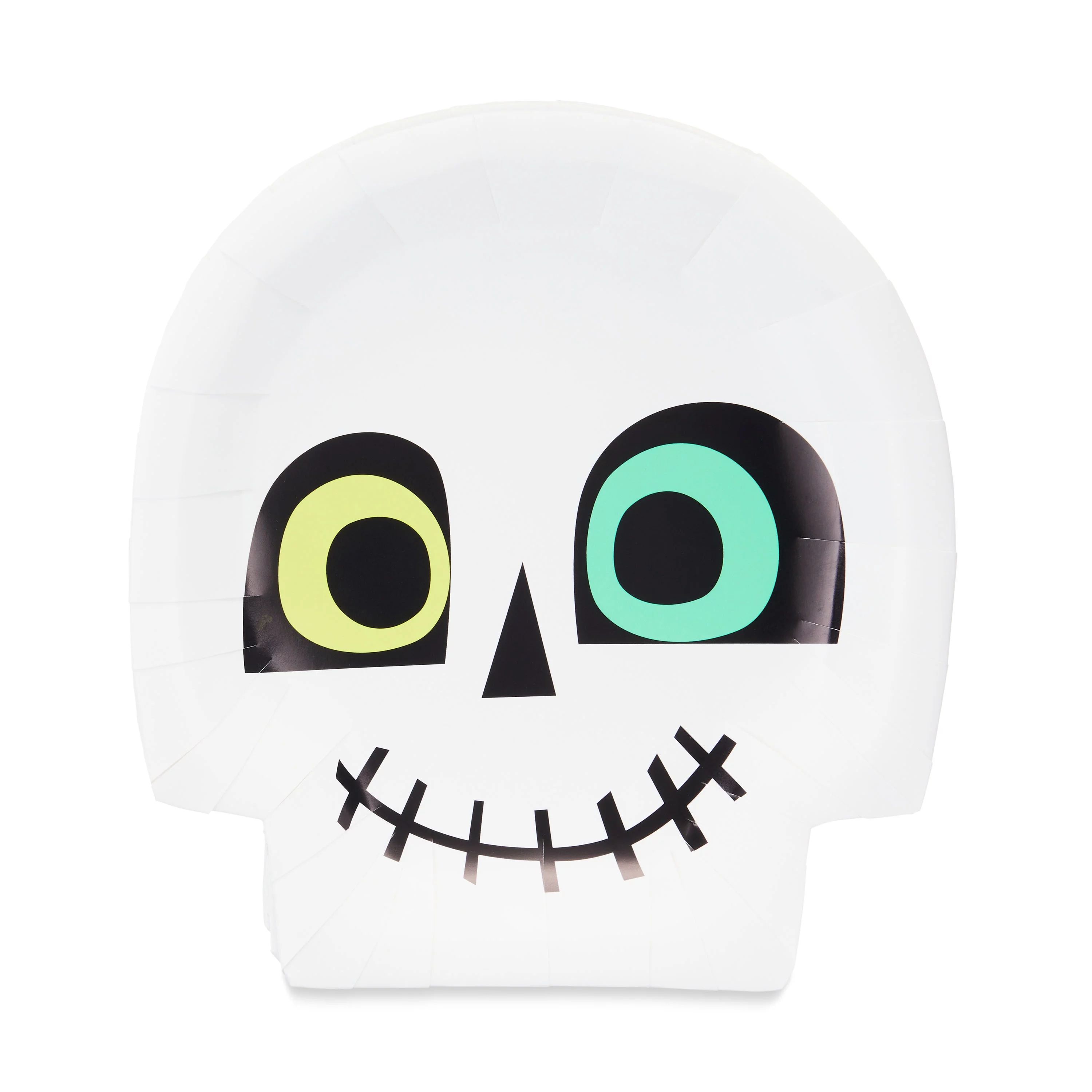 Halloween Spooky Friends Skull Shaped Multicolor Paper Dessert Plates, 8.25 in, 12 Count, by Way ... | Walmart (US)