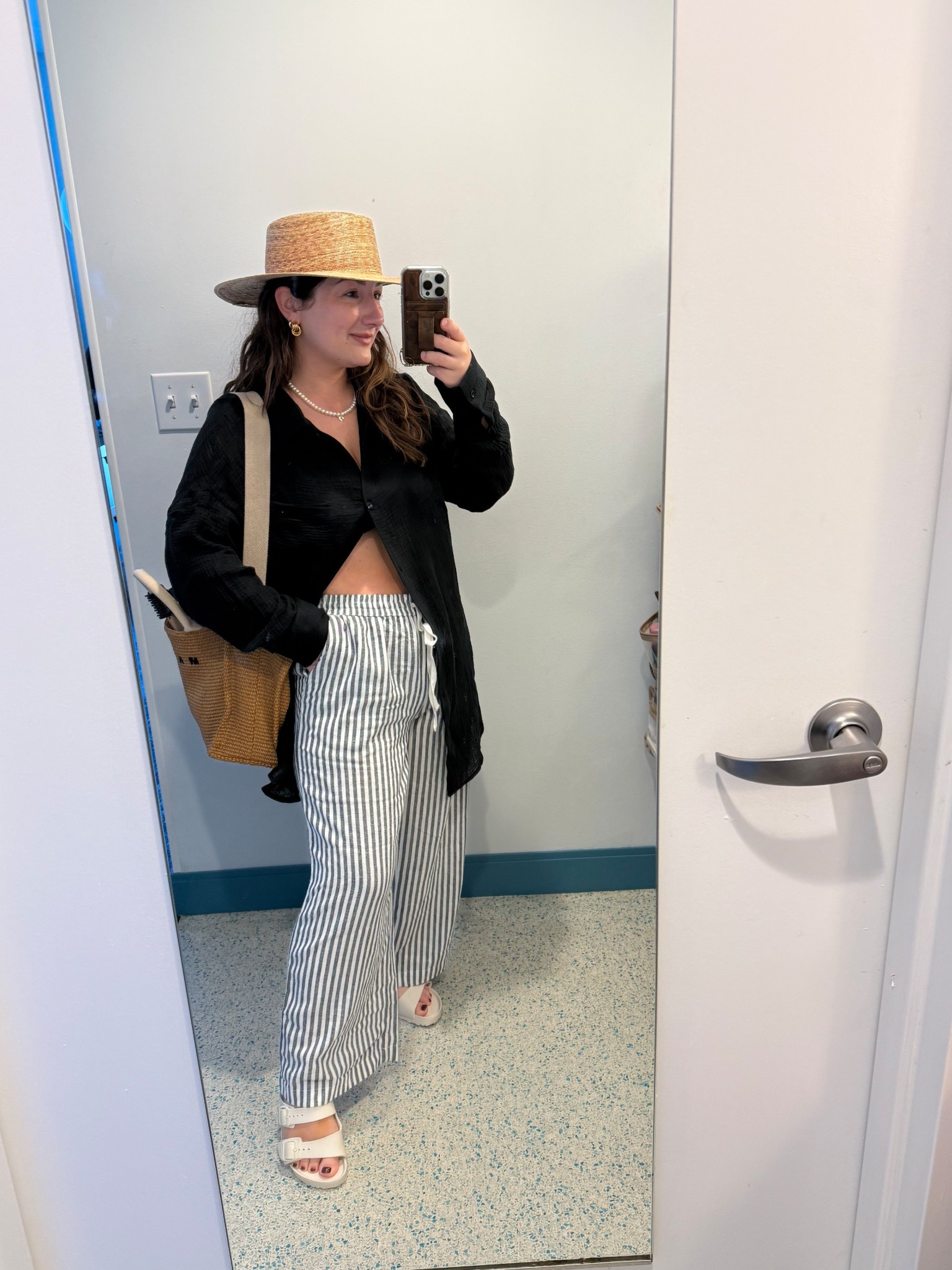 Spring break outfit! Petite friendly! 

Top size medium 
Pants size small petite 

Jewelry use code: Mimi15 

Phone case use code: Mimi10

Pool day outfit, vacation outfit, resort wear, petite fashion, swim 

#LTKSwim #LTKPetite #LTKTravel