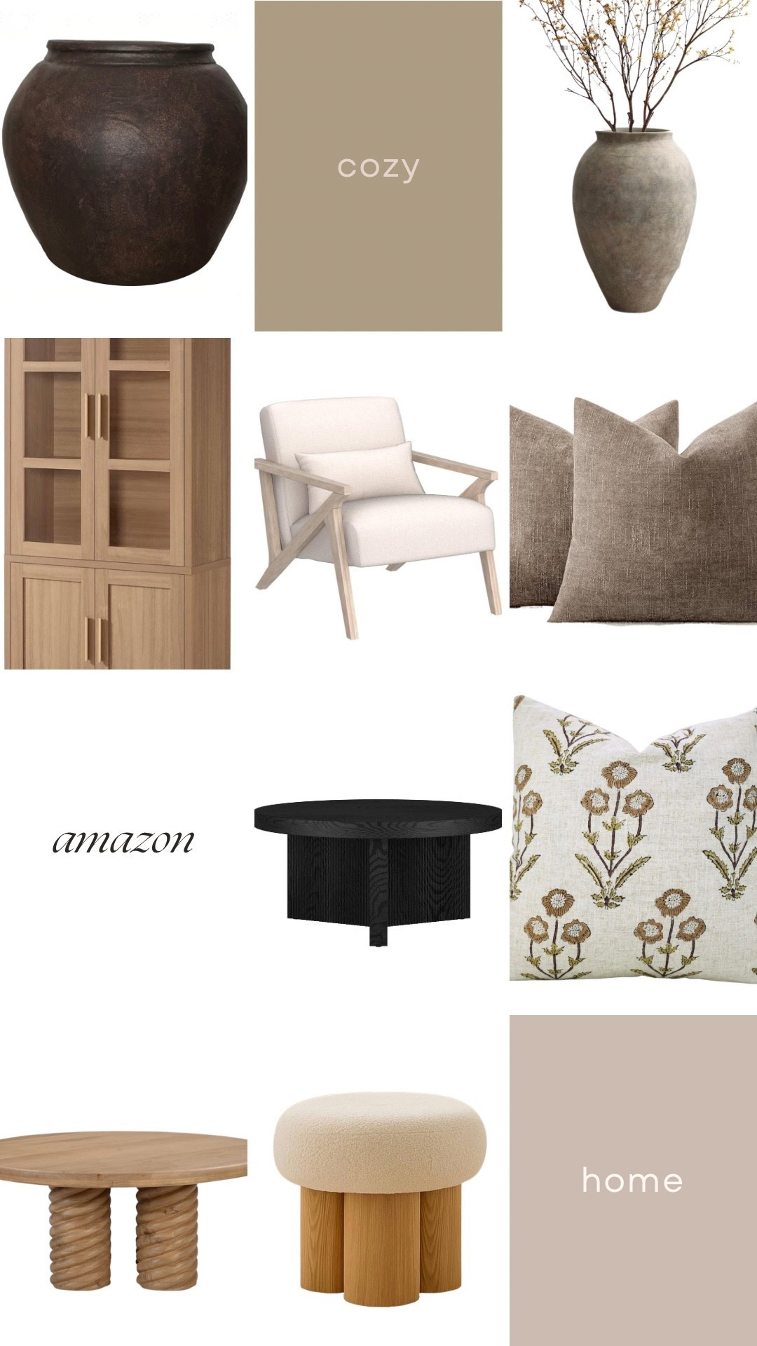 Cozy neutral living room finds that instantly warm up your space 🤎

From textured pillows to sculptural wood tables and that statement cabinet—these are the kind of pieces that make a home feel layered, calm, and lived in.

Perfect mix of soft fabrics, warm woods, and timeless accents that work year-round 🙌🏽

#neutralhomedecor #cozylivingroom #amazonhomefinds #warmminimalism #livingroominspo

#LTKHome #LTKSeasonal #LTKSaleAlert