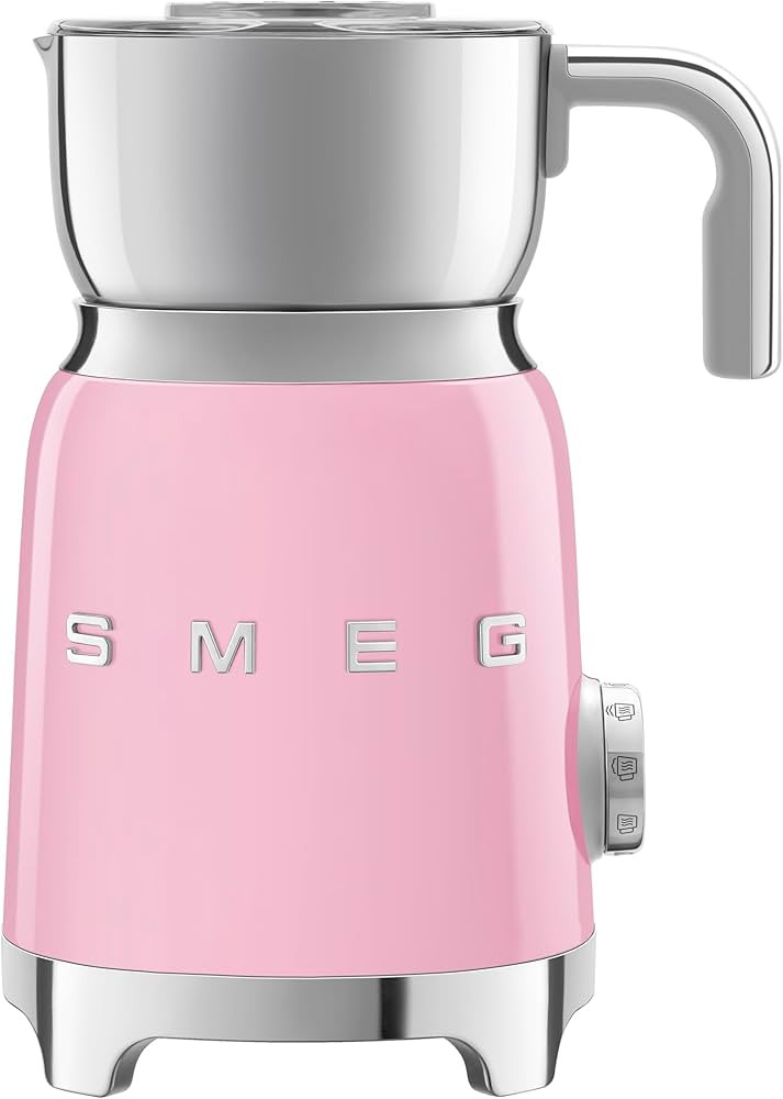 SMEG Retro 50's Style Milk Frother with 2 Disks 6 Preset Programs Hot or Cold Frothing and Induct... | Amazon (US)