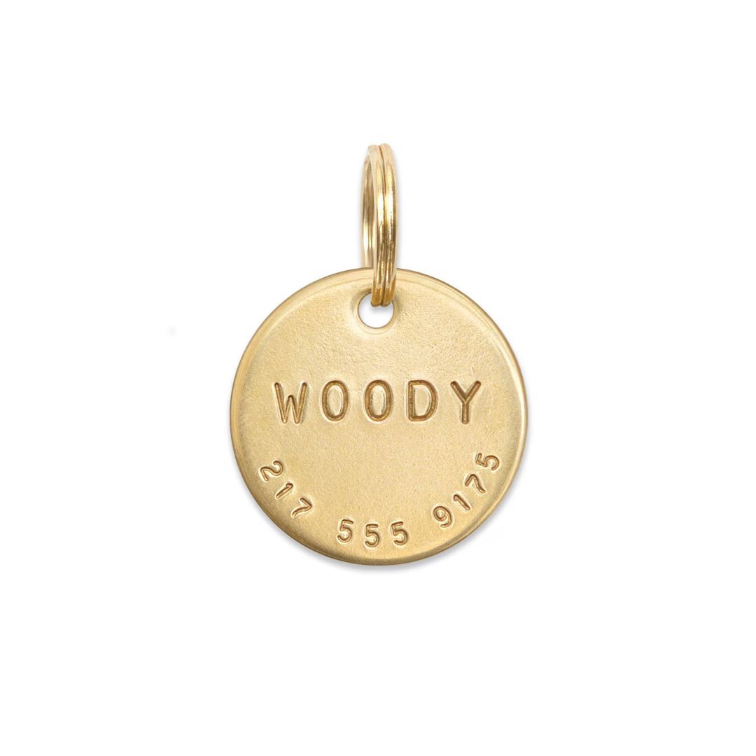 WOODY: Hand Stamped Personalized Custom Pet ID Tags for Dogs - Etsy | Etsy (US)