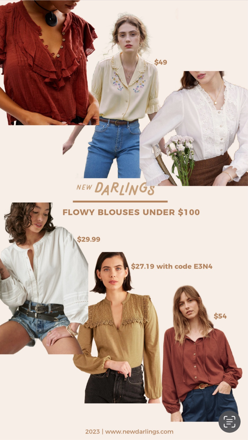 Flowy Doen-esque blouses under $100 - Christmas outfit ideas 

#LTKstyletip #LTKHoliday #LTKCyberWeek