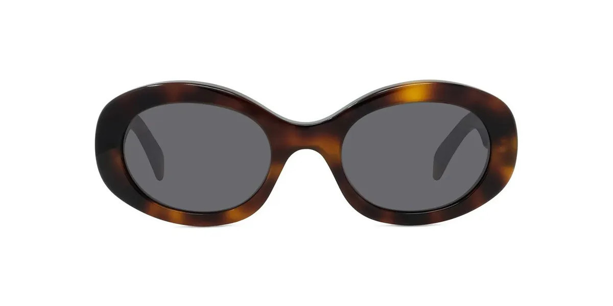 Celine CL40194U Triomphe 53A Women’s Sunglasses Tortoiseshell Size 52 | SmartBuyGlasses Global