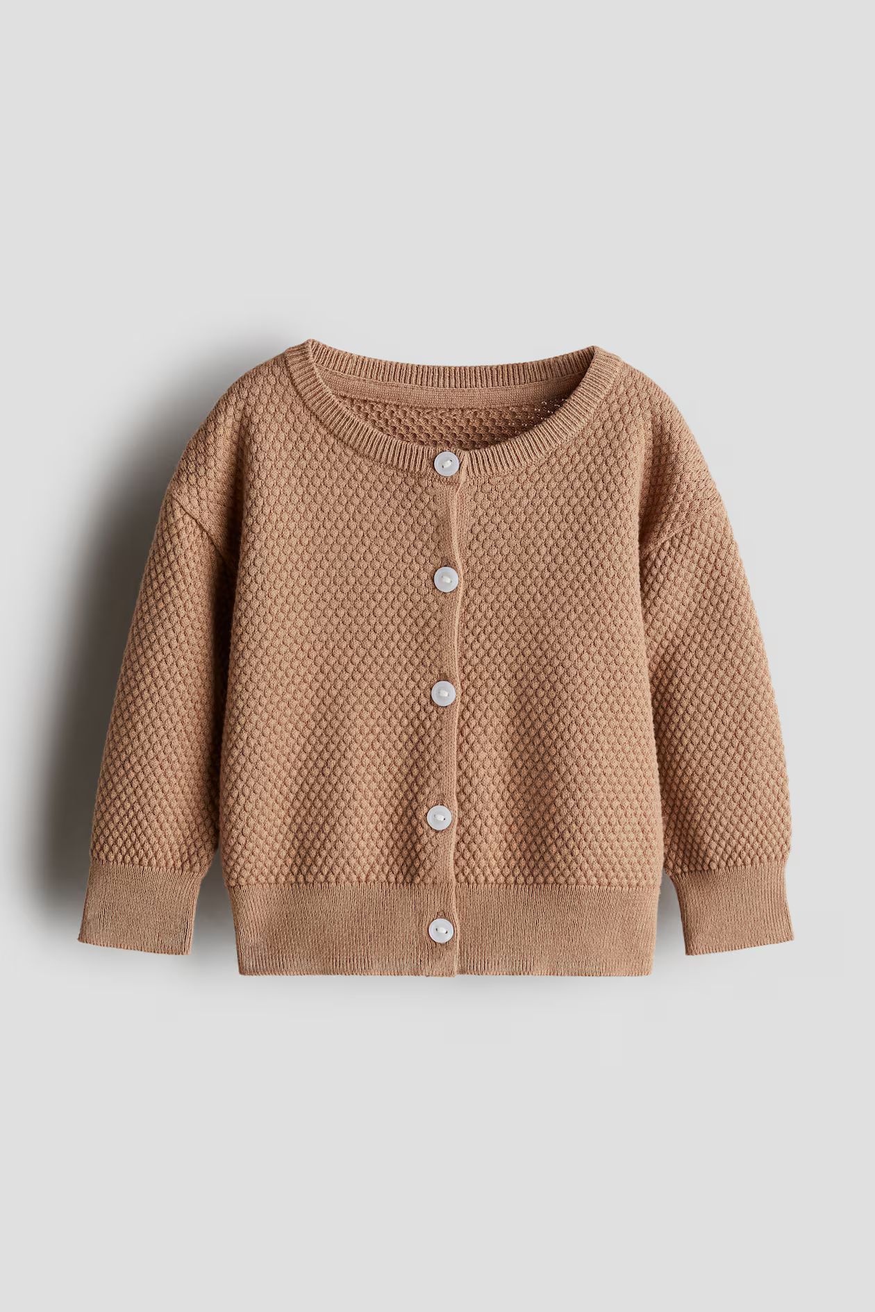 Pattern-knit Cotton Cardigan | H&M (US + CA)