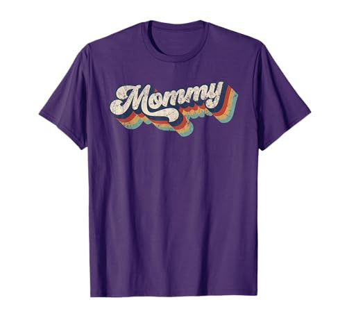 Retro Cute Mommy for Mom Mother's Day T-Shirt | Amazon (US)