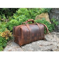 Leather Duffle Bag, Weekender The Weekender, Handmade Duffle, Gym Gift For Man | Etsy (US)