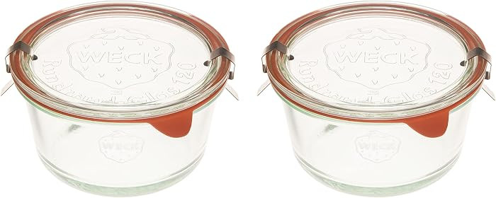 Weck Canning Jars Medium Bowl 565-15.2 fl. oz Weck Mold Jar made of Transparent Glass - Eco-Frien... | Amazon (US)