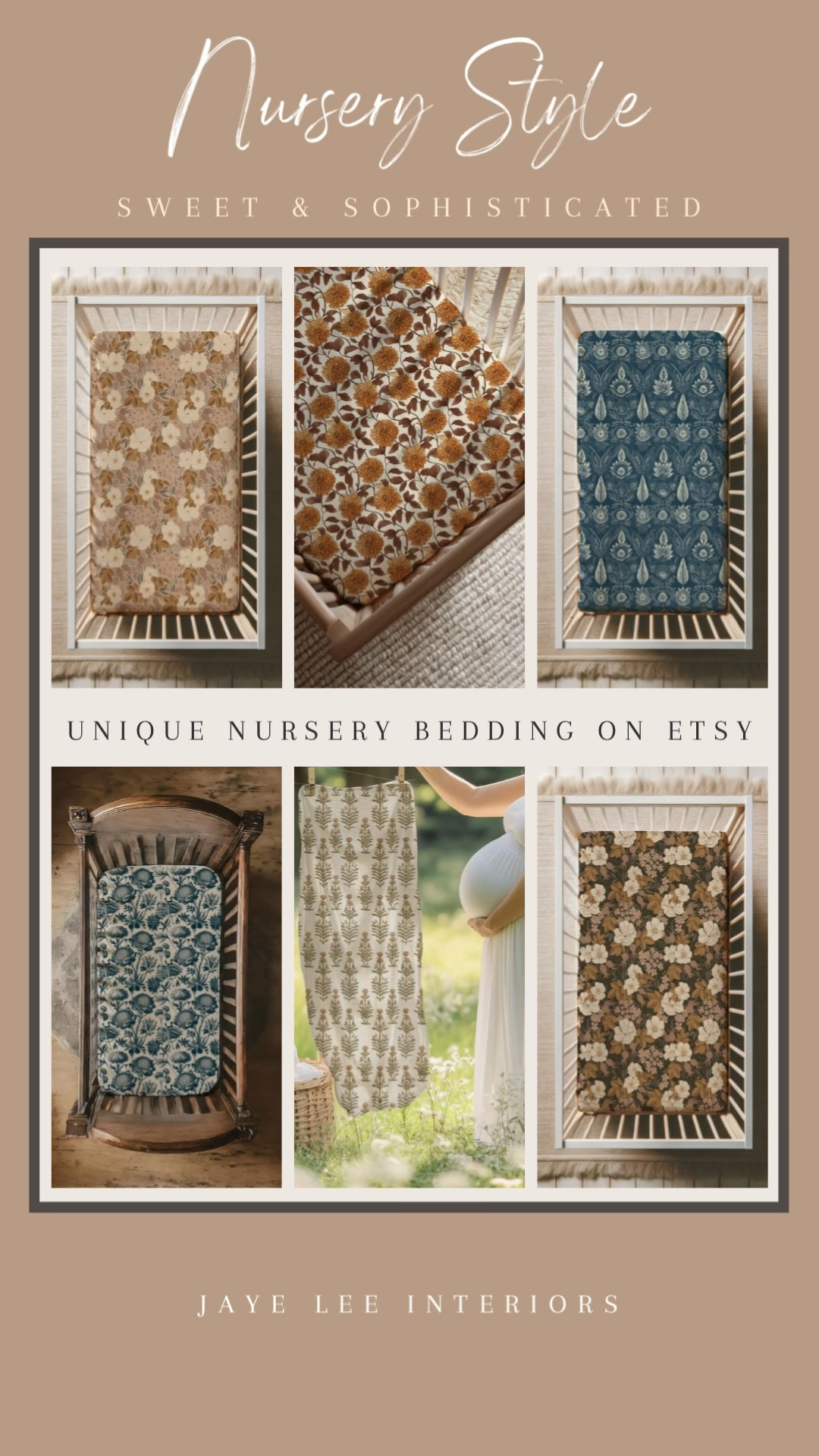 So inspired by this adorable nursery bedding from Etsy.  I love the sweet, yet moody and sophisticated, style of these floral print crib sheets. 
#nurserydesign #projectnursery #littlegirlroom #littleboyroom #floralpatterns #cribsheets #changingpadcover #basinetsheets #swaddleblanket #babyshowergifts #babyregistry #girlsnursery #babyroom 

 #LTKHome #LTKBaby #LTKBump